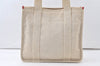 Authentic PRADA Vintage Canvas Shoulder Tote Bag Beige 7583K