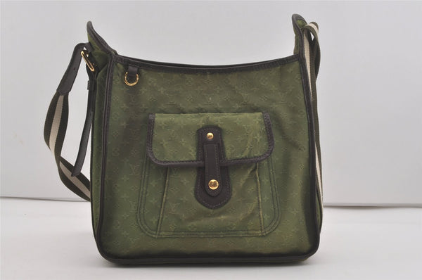 Authentic Louis Vuitton Monogram Mini Besace Mary Kate Shoulder Bag Green 7584I