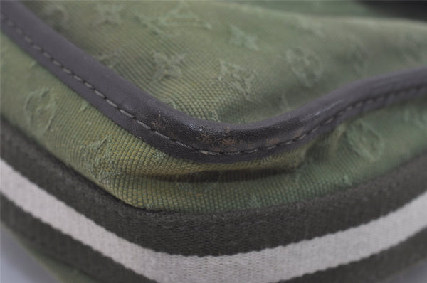 Authentic Louis Vuitton Monogram Mini Besace Mary Kate Shoulder Bag Green 7584I