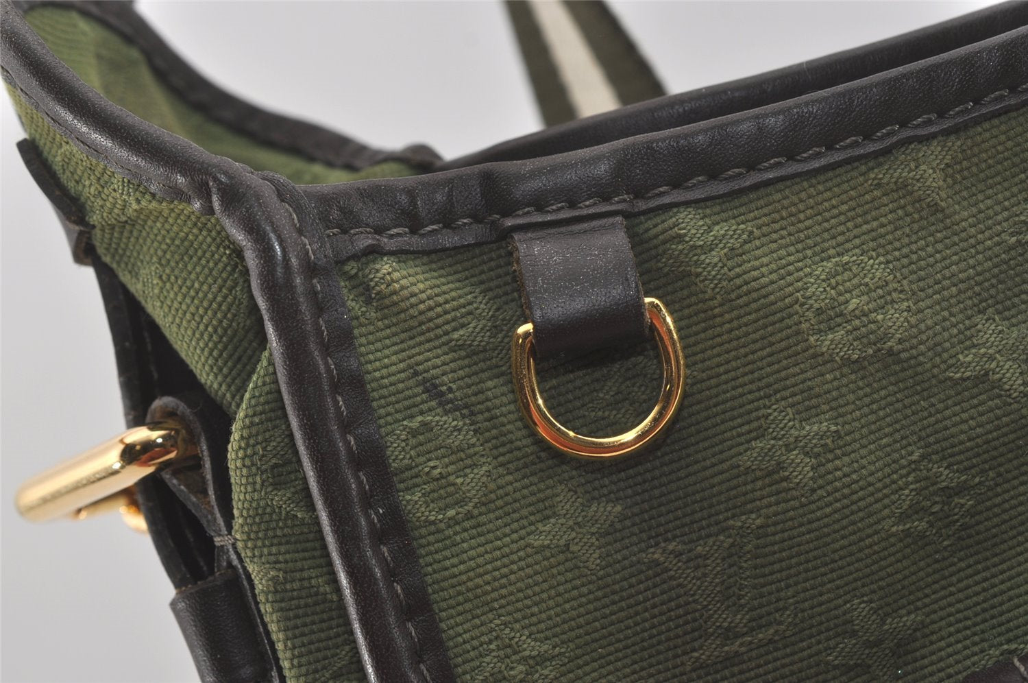 Authentic Louis Vuitton Monogram Mini Besace Mary Kate Shoulder Bag Green 7584I