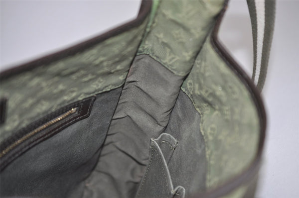 Authentic Louis Vuitton Monogram Mini Besace Mary Kate Shoulder Bag Green 7584I