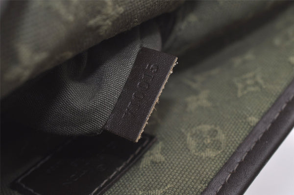 Authentic Louis Vuitton Monogram Mini Besace Mary Kate Shoulder Bag Green 7584I