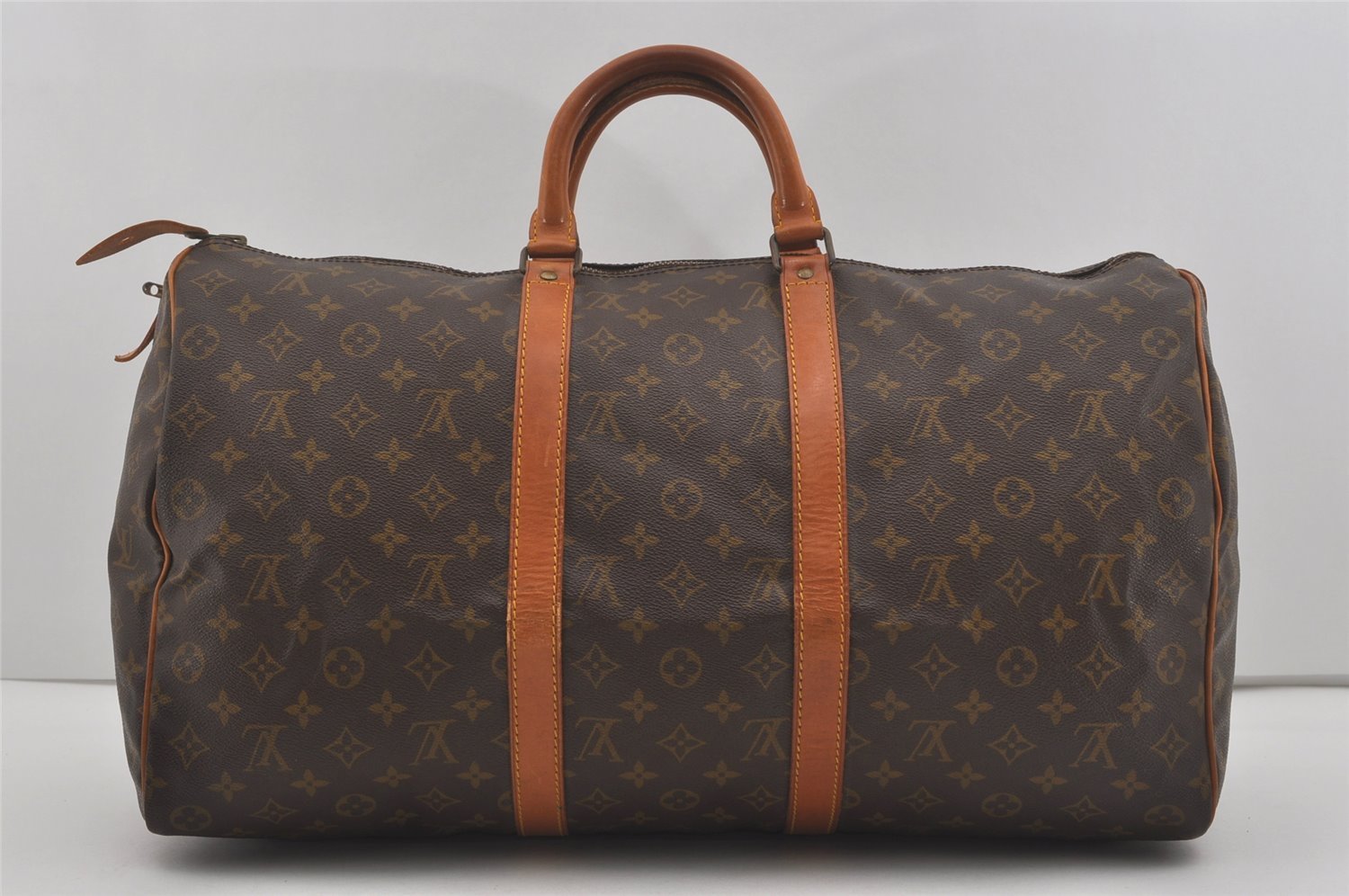 Authentic Louis Vuitton Monogram Keepall 50 Travel Boston Bag Old Model LV 7585I