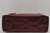 Authentic Christian Dior Maris Pearl 2Way Shoulder Tote Bag Enamel Red 7586J