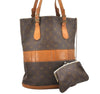 Authentic Louis Vuitton Monogram Bucket GM Shoulder Bag T42236 USA Model 7587K