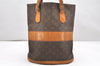 Authentic Louis Vuitton Monogram Bucket GM Shoulder Bag T42236 USA Model 7587K