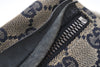 Authentic GUCCI Sherry Line Waist Bag GG Canvas Leather 28566 Navy Blue 7588I