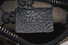 Authentic GUCCI Sherry Line Waist Bag GG Canvas Leather 28566 Navy Blue 7588I