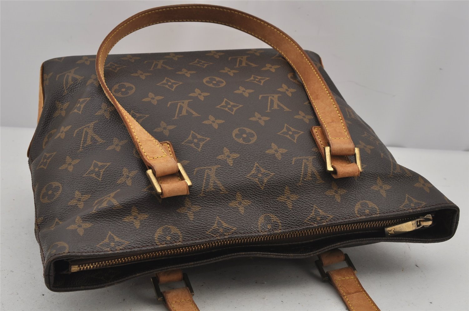 Authentic Louis Vuitton Monogram Cabas Piano Shoulder Tote Bag M51148 LV 7588J