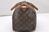 Authentic Louis Vuitton Monogram Speedy 30 Hand Boston Bag M41526 LV Junk 7588K