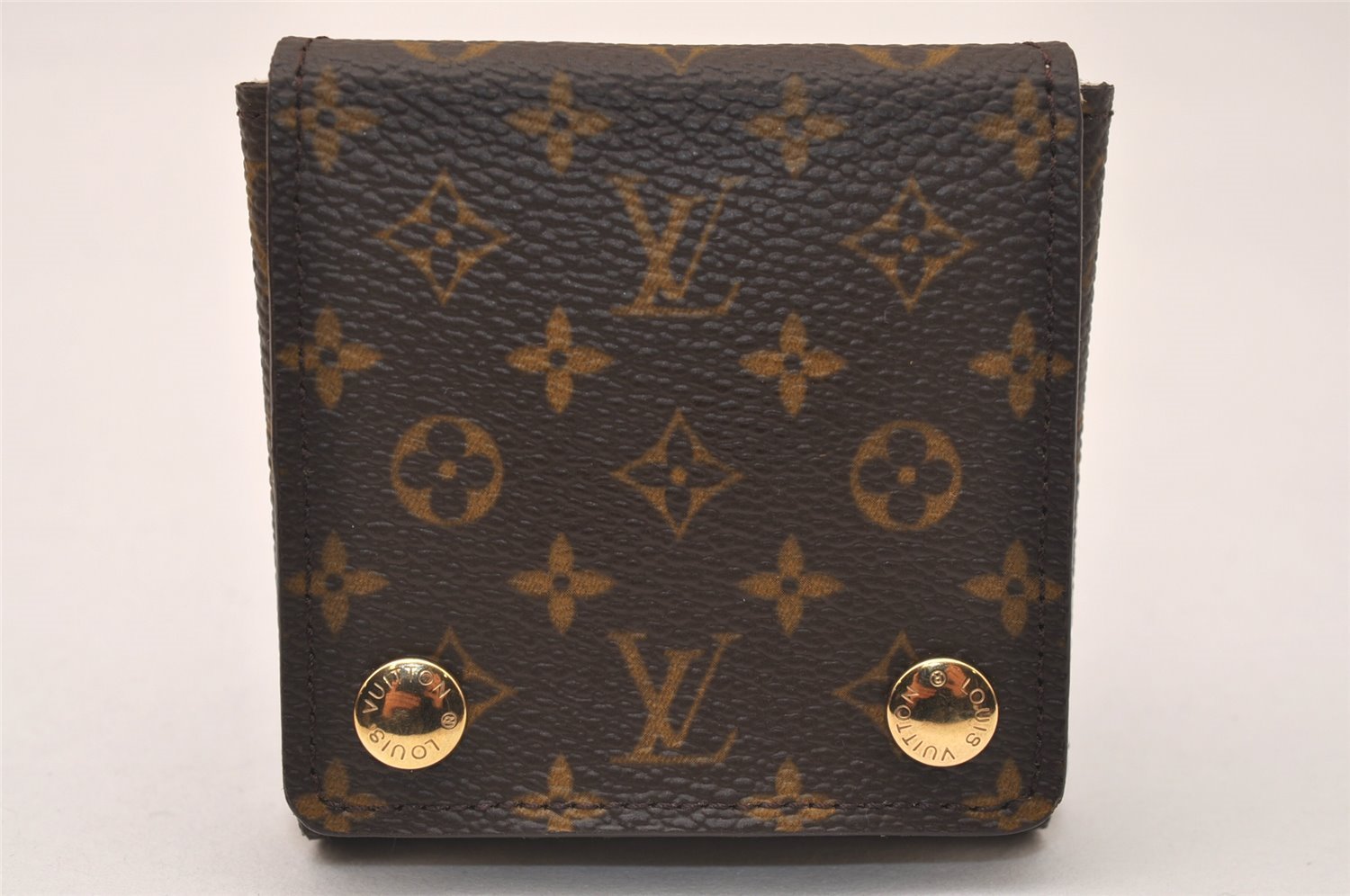 Authentic Louis Vuitton Monogram Jewelry Case LV 7589J