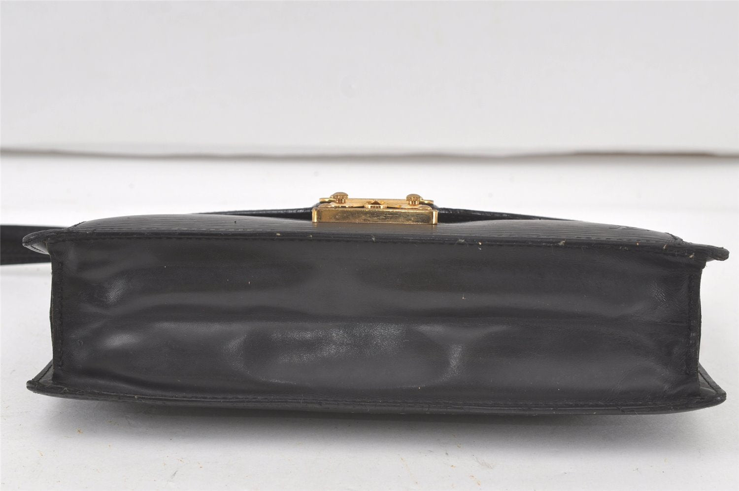 Authentic Louis Vuitton Epi Sellier Dragonne Clutch Bag Black M52612 LV 7589K