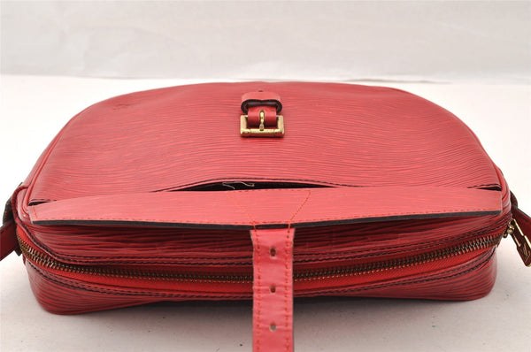 Authentic Louis Vuitton Epi Jeune Fille Shoulder Cross Bag Red M52157 LV 7590I
