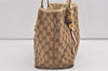 Authentic GUCCI Sherry Line Shoulder Tote Bag GG Canvas Leather Brown 7592J