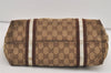 Authentic GUCCI Sherry Line Shoulder Tote Bag GG Canvas Leather Brown 7592J