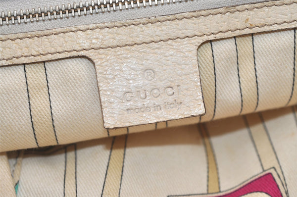 Authentic GUCCI Sherry Line Shoulder Tote Bag GG Canvas Leather Brown 7592J