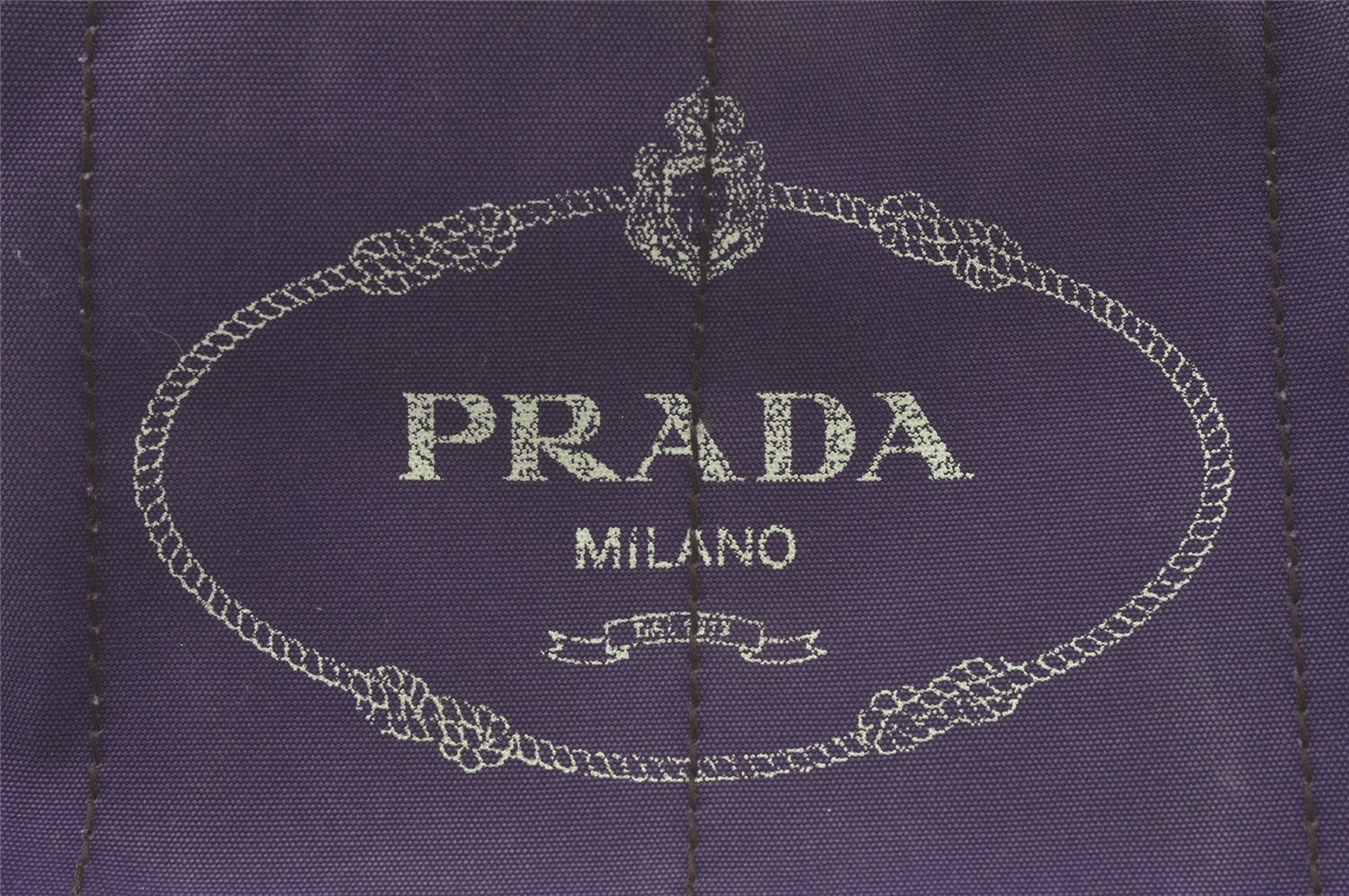 Authentic PRADA CANAPA L Vintage Tote Hand Bag Canvas BN1872 Purple 7594K