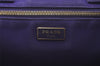 Authentic PRADA CANAPA L Vintage Tote Hand Bag Canvas BN1872 Purple 7594K