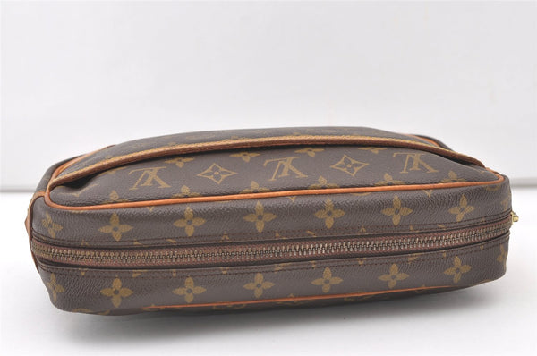 Authentic Louis Vuitton Monogram Compiegne 28 Clutch Hand Bag M51845 LV 7595J