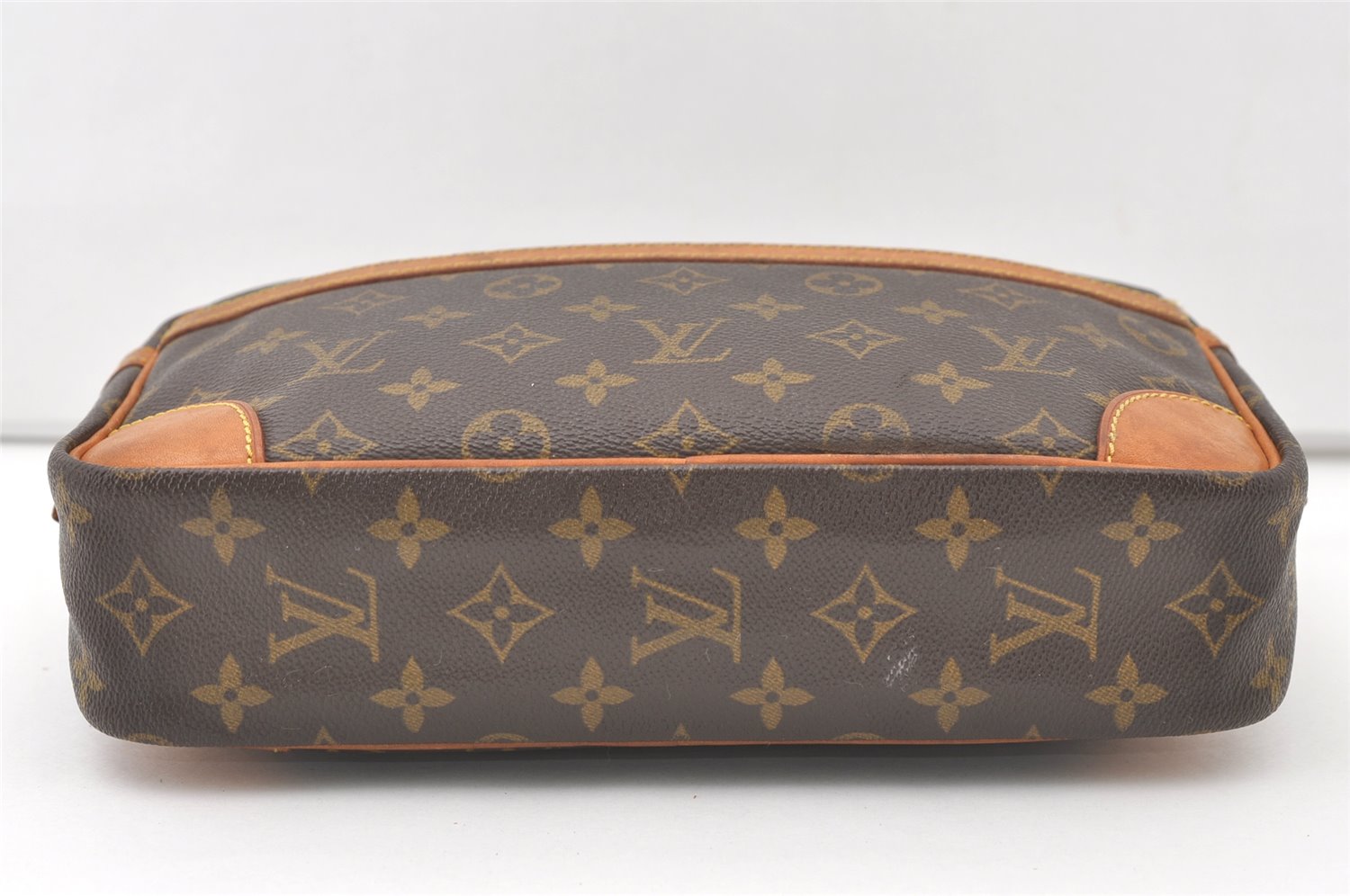 Authentic Louis Vuitton Monogram Compiegne 28 Clutch Hand Bag M51845 LV 7595J