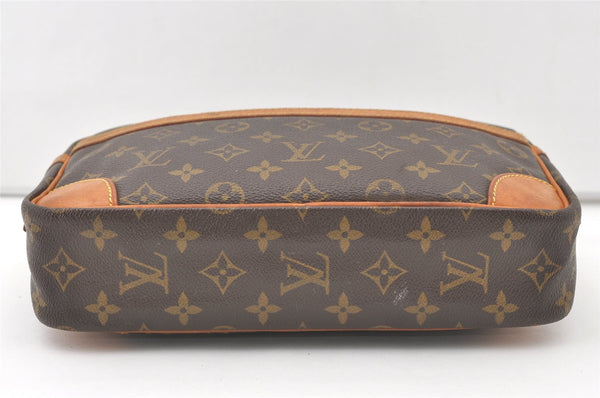 Authentic Louis Vuitton Monogram Compiegne 28 Clutch Hand Bag M51845 LV 7595J