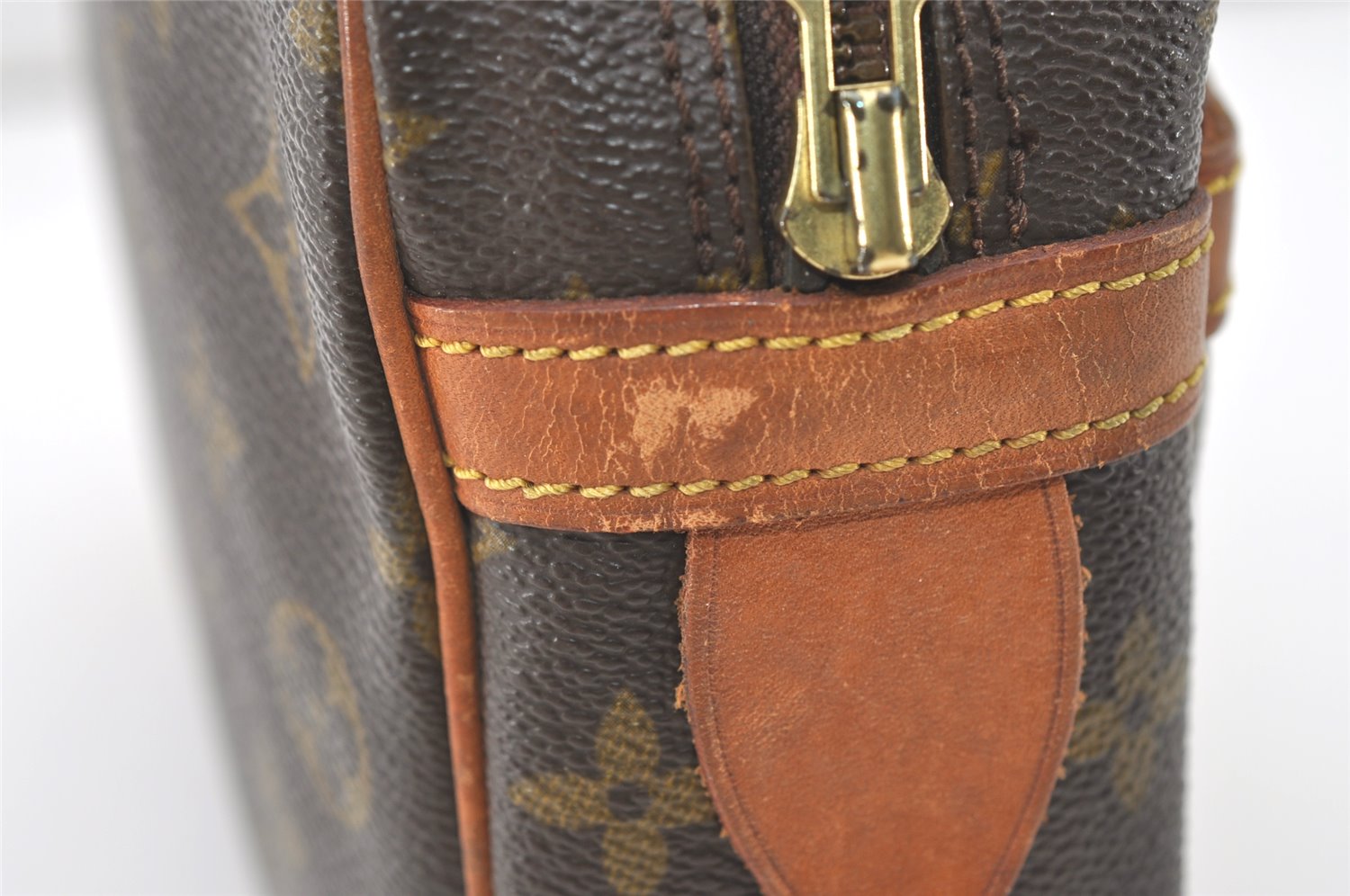 Authentic Louis Vuitton Monogram Compiegne 28 Clutch Hand Bag M51845 LV 7595J