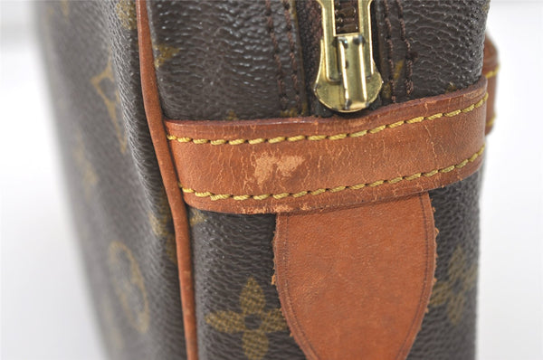 Authentic Louis Vuitton Monogram Compiegne 28 Clutch Hand Bag M51845 LV 7595J