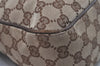 Authentic GUCCI Shoulder Cross Body Bag GG Canvas Leather 131211 Brown 7596I