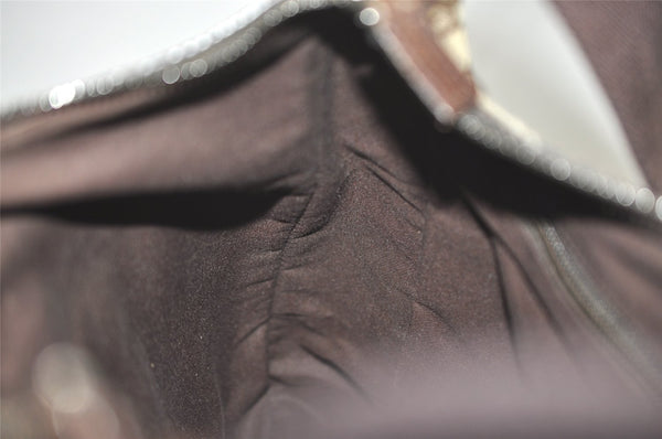 Authentic GUCCI Shoulder Cross Body Bag GG Canvas Leather 131211 Brown 7596I