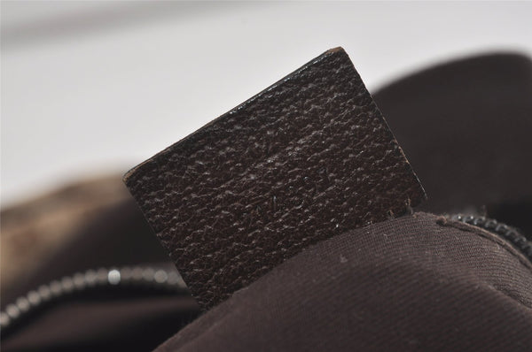 Authentic GUCCI Shoulder Cross Body Bag GG Canvas Leather 131211 Brown 7596I