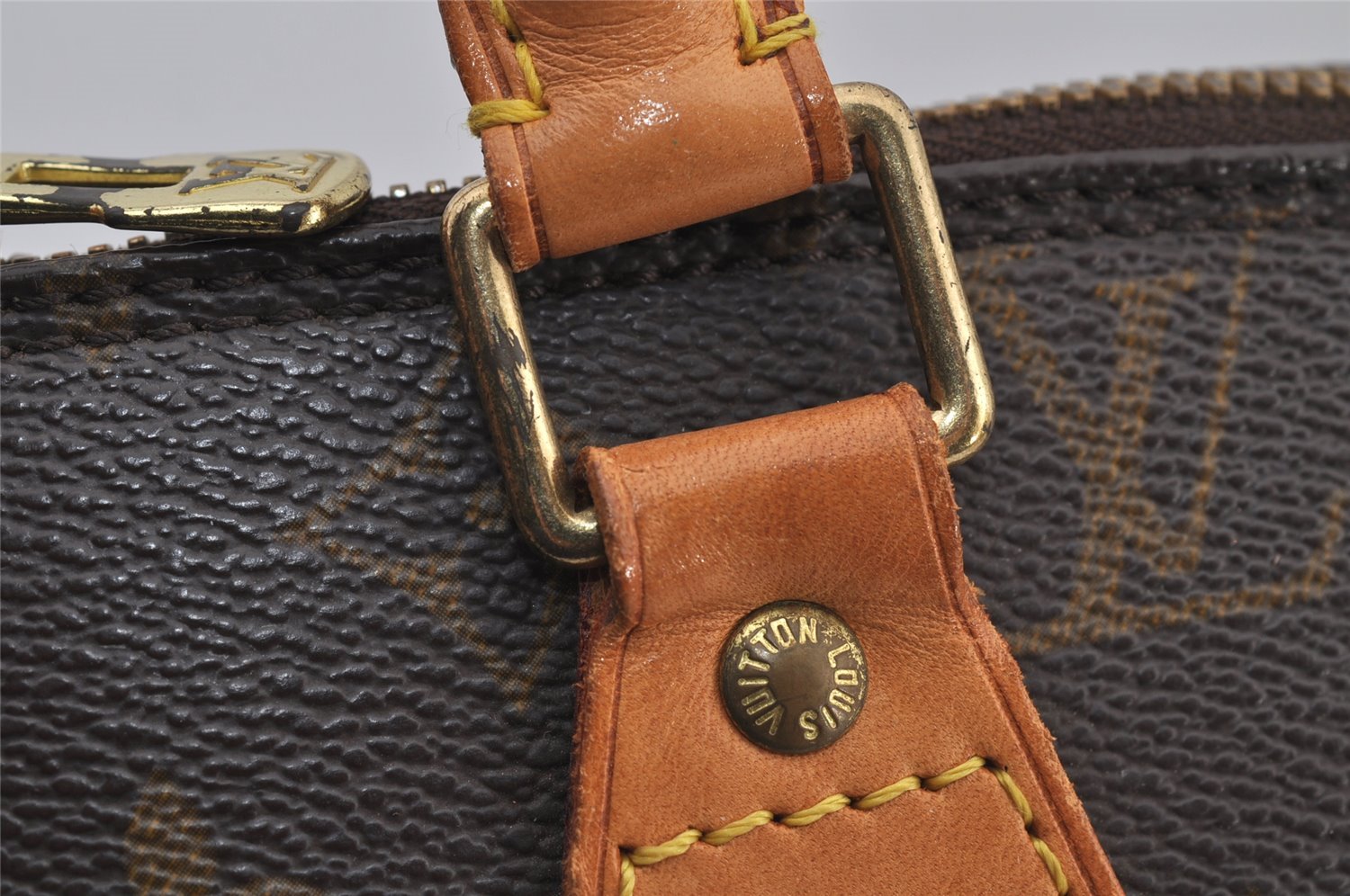 Authentic Louis Vuitton Monogram Alma Hand Bag Purse M51130 LV 7596J