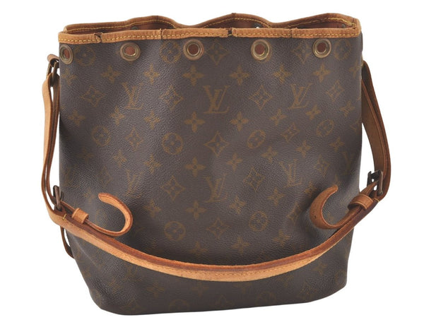 Authentic Louis Vuitton Monogram Petit Noe Drawstring Bag Old Model LV 7596K