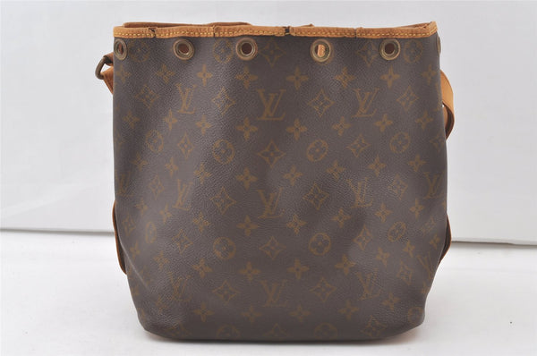 Authentic Louis Vuitton Monogram Petit Noe Drawstring Bag Old Model LV 7596K