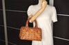 Authentic MCM Vintage Visetos Leather 2Way Shoulder Hand Bag Purse Brown 7597J