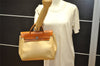 Authentic HERMES Her Bag Ado 2 In 1 2Way Backpack Canvas Leather White  7597K