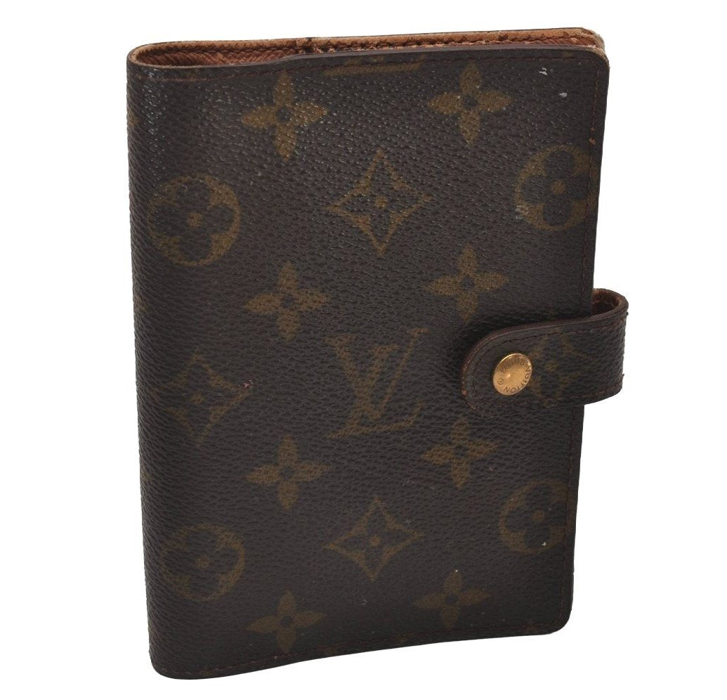 Authentic Louis Vuitton Monogram Agenda PM Notebook Cover R20005 LV 7599I