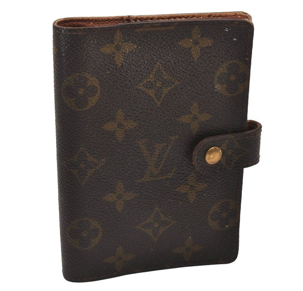 Authentic Louis Vuitton Monogram Agenda PM Notebook Cover R20005 LV 7599I