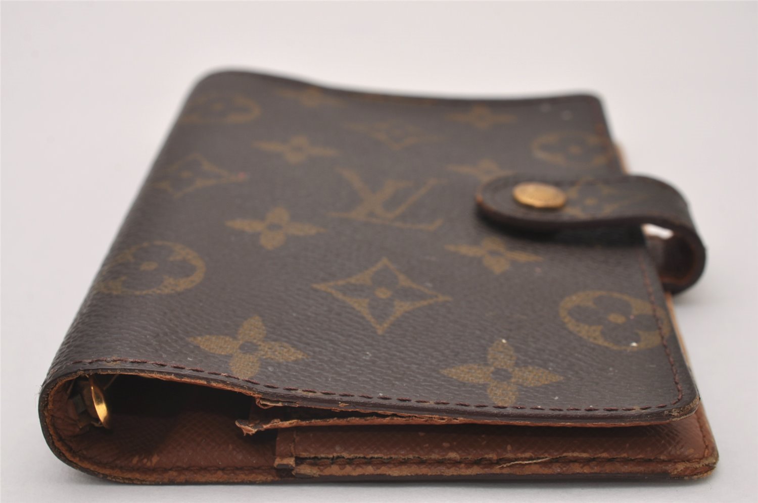 Authentic Louis Vuitton Monogram Agenda PM Notebook Cover R20005 LV 7599I