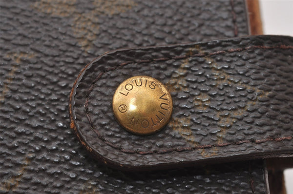 Authentic Louis Vuitton Monogram Agenda PM Notebook Cover R20005 LV 7599I