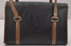 Authentic Christian Dior Honeycomb Shoulder Hand Bag PVC Leather Black 7599J