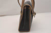 Authentic Christian Dior Honeycomb Shoulder Hand Bag PVC Leather Black 7599J