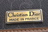 Authentic Christian Dior Honeycomb Shoulder Hand Bag PVC Leather Black 7599J