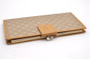 Authentic CELINE Macadam Blason Pattern Long Wallet PVC Leather Beige 7600I