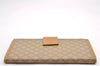 Authentic CELINE Macadam Blason Pattern Long Wallet PVC Leather Beige 7600I