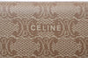 Authentic CELINE Macadam Blason Pattern Long Wallet PVC Leather Beige 7600I