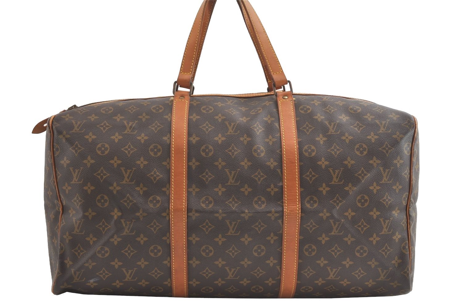 Authentic Louis Vuitton Monogram Sac Souple55 Hand Boston Bag Old Model LV 7601J