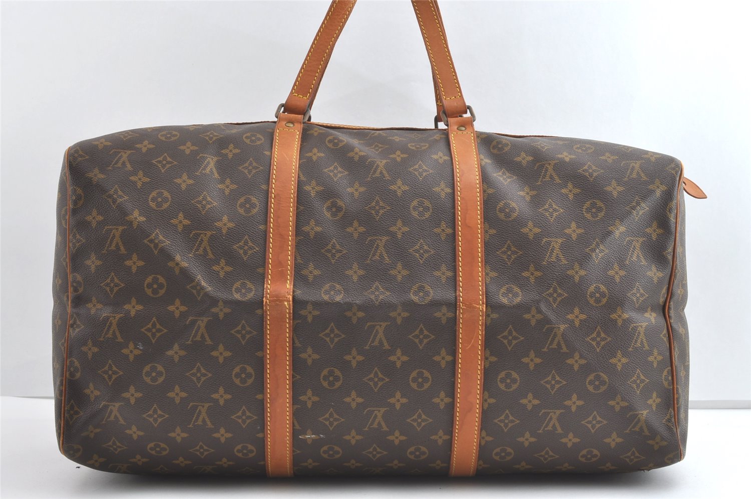 Authentic Louis Vuitton Monogram Sac Souple55 Hand Boston Bag Old Model LV 7601J