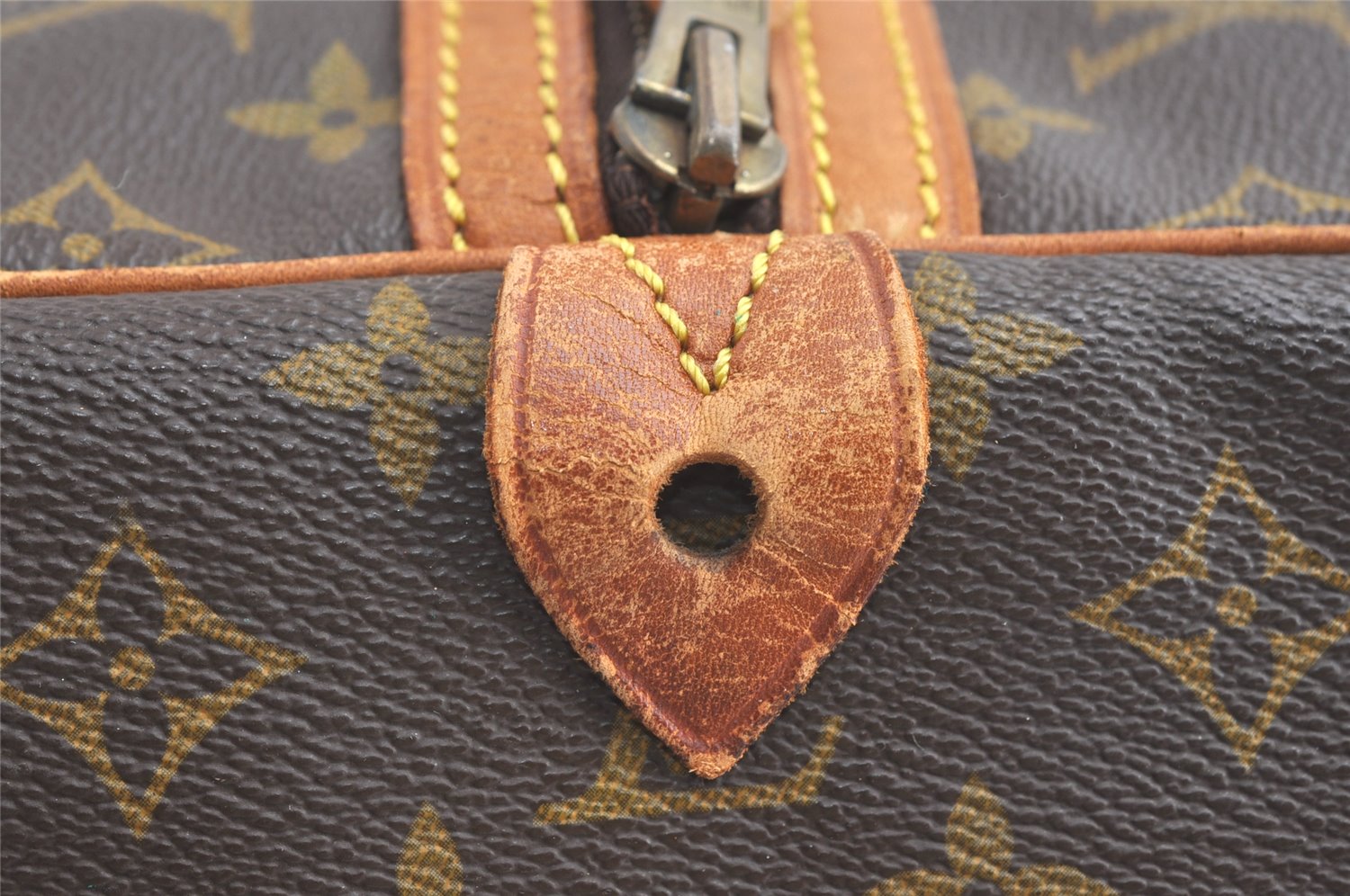 Authentic Louis Vuitton Monogram Sac Souple55 Hand Boston Bag Old Model LV 7601J