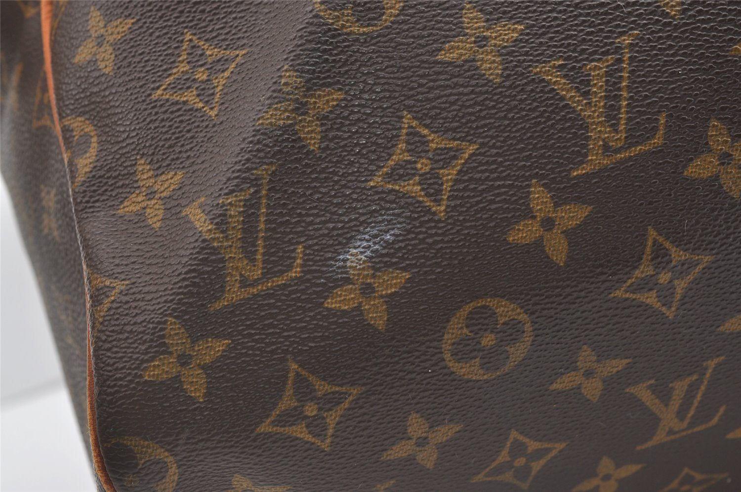 Authentic Louis Vuitton Monogram Sac Souple55 Hand Boston Bag Old Model LV 7601J