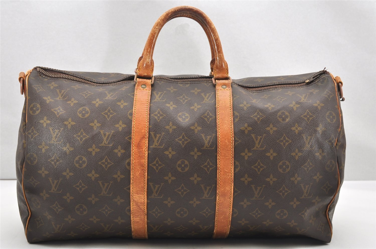 Auth Louis Vuitton Monogram Keepall Bandouliere 50 Boston Bag Old Model LV 7601K